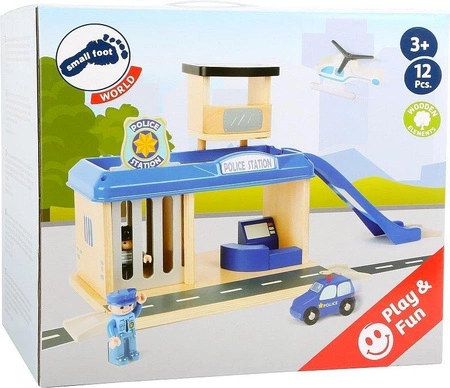 Drewniana siedziba policji 10899-Small Foot World, dodatki do kolejki