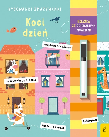 Rysowanki-zmazywanki. Koci dzień