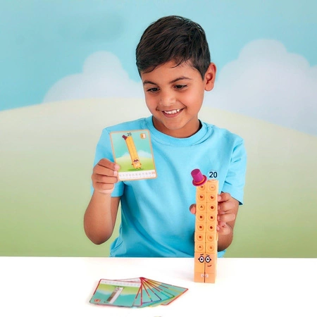 Klocki, Kostki matematyczne, Zestaw edukacyjny 11-20, MathLink Cubes, Numberblocks