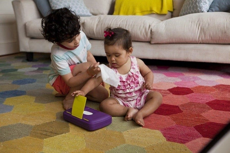 Przewijak w etui z miejscem na pieluchy i chusteczki, Splish Splash, b.box