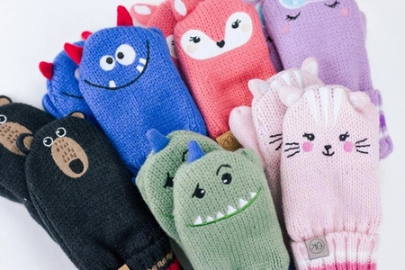 FlapJack Rękawiczki Dziecięce z Jednym Palcem Potwór S