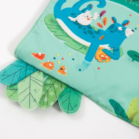 Duża materiałowa książeczka aktywn. DŻUNGLA 668085