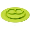 EZPZ Silikonowy talerzyk z podkładką mały 2w1 Mini Mat zielony