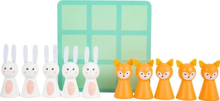 Gra kółko i krzyżyk Królik i Lis 11782- Small Foot, gry dla dzieci