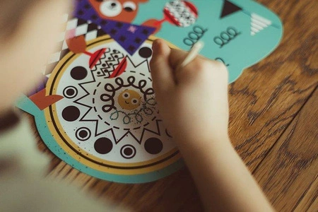 Zestaw kreatywny Do zdrapywania Graficzne zwierzątka 4+, Janod