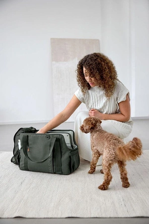PALOPA Torba transportowa dla psa do 10kg Weda dark olive