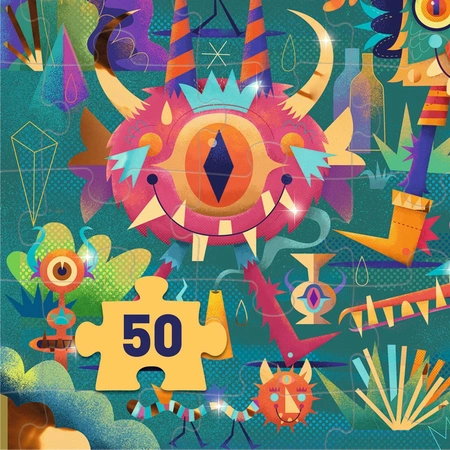 Puzzle kartonowe WIZZY' "MONSTER PARTY" DJ07020
