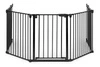 Bramka kojec barierka ochronna dla dzieci i zwierząt 5 paneli 60 cm metal czarny ECOTOYS