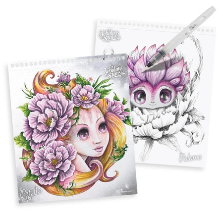 Kolorowanka z pisakiem wodnym M Estrelia Nebulous Stars