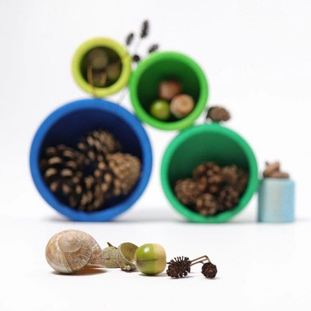 Miski, 5 szt., niebieskie, 1+, Grimm's