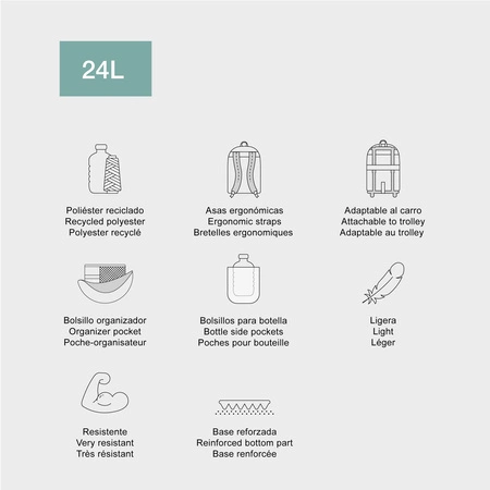 Plecak dwukomorowy Roma Cat Miquelrius