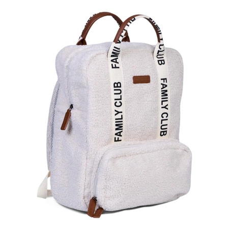 Childhome Plecak Family Club Signature Teddy Off white