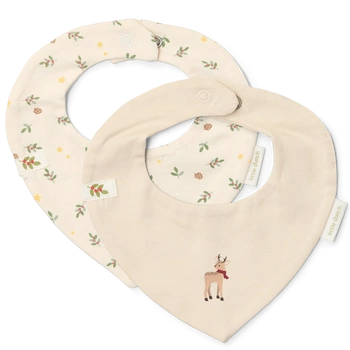 Little Dutch Apaszko-bandanka muślinowa - zestaw 2 szt. Blueberry Leaves & Sage