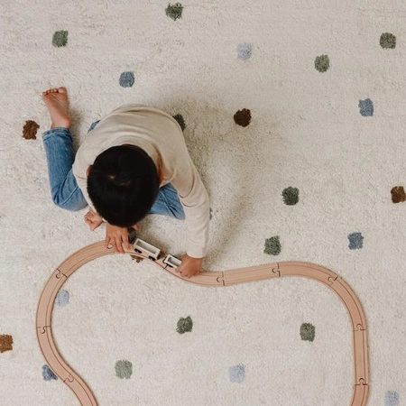 Little Dutch Dywan Dots Blue 120x70 cm