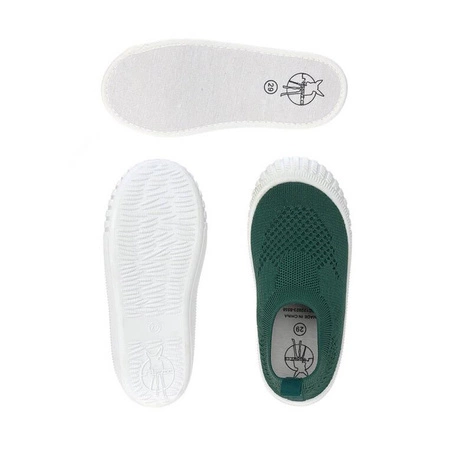 Lassig Ultrawygodne elastyczne trampki dziecięce z antypoślizgową podeszwą Splash & Fun green, rozm. 24