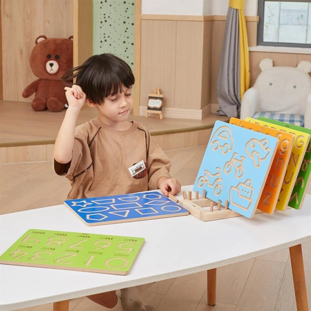 VIGA Tablica Grafomotoryczna Cyfry Nauka Pisania