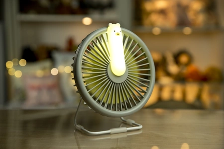 Miś Wiatraczek Lampka Szara Rabbit&Friends