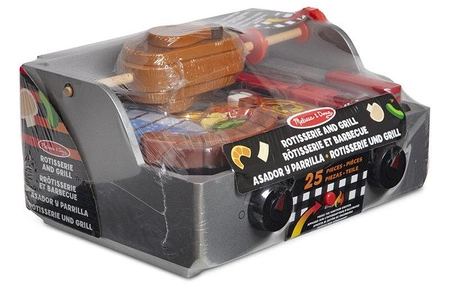 Drewniany zestaw do grillowania z rożnem Melissa and Doug 19269