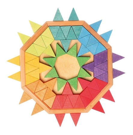 Układanka Ośmiokąt, kolorowy, 3+, Grimm's