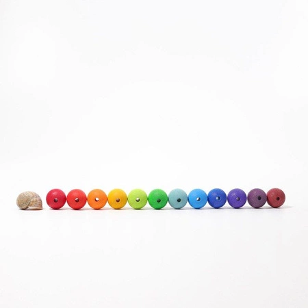 Koraliki o średnicy 30 mm, 36 szt., kolorowe, 3+, Grimm's