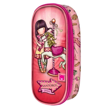 Piórnik na Suwak, Kosmetyczka - Gorjuss - Fairground - Carousel