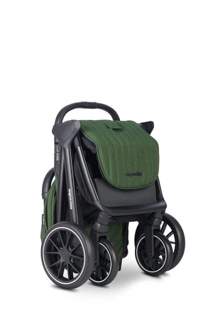 Easywalker Jackey² XL Komfortowy, samoskładający się wózek spacerowy z torbą transportową i osłoną przeciwdeszczową Deep Green