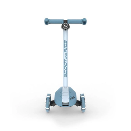 SCOOTANDRIDE Highwaykick 3S Hulajnoga z systemem sterowania 2w1 i kółkami LED składana 3+ Steel