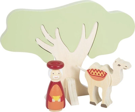 Drewniana stajenka bożonarodzeniowa dla dzieci Gwiazda Betlejemska Small Foot 12356