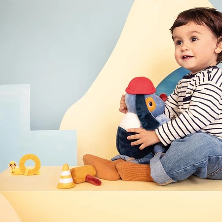 Lilliputiens Przytulanka aktywizująca wielofunkcyjna z akcesoriami Piesek Jules 9 m+