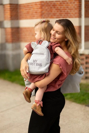 Childhome Plecak dziecięcy My First bag Kanwas Szara