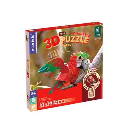 mierEdu Puzzle 3D mini - Papuga ME4115