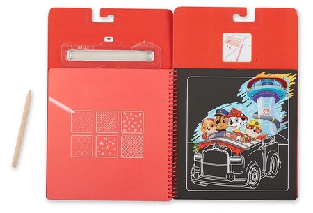 Zdrapywanki z rysikiem Psi Patrol Scratch Art Pad – Marshall Melissa and Doug 33261