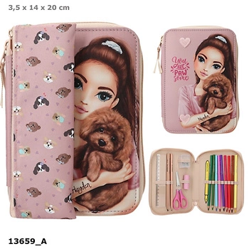 Piórnik Duo z wyposażeniem z saszetką Top Model Doggy 13659A