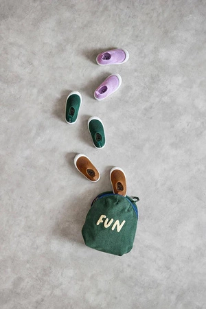 Lassig Plecak mini sztruks Little Gang Fun ocean green