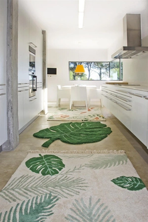 Lorena Canals Dywan bawełniany Tropical Green 140 x 200 cm