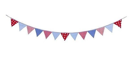 Różowo-niebieska girlanda