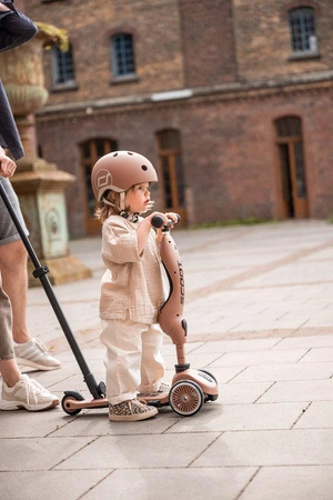 SCOOTANDRIDE Kask XXS-S dla dzieci 1-5 lat Mocha