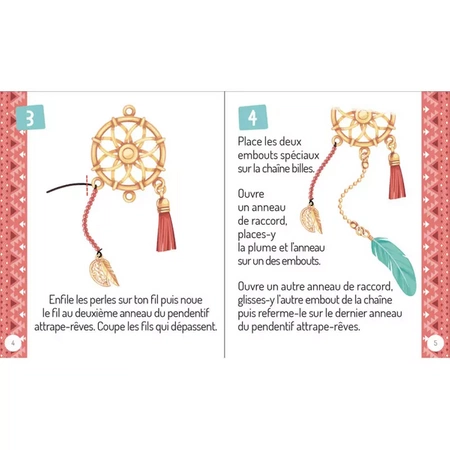 Auzou Zestaw DIY Boho naszyjnik z łapaczem snów 22373