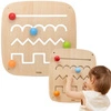 VIGA Drewniana Tablica Manipulacyjna Sensoryczna Labirynt