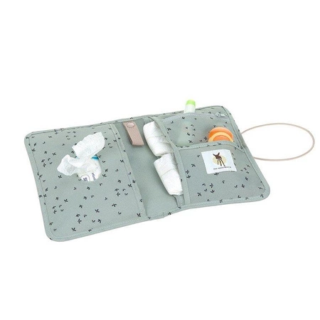 Lassig Casual Label Przewijak podróżny z etui na akcesoria Floral mint