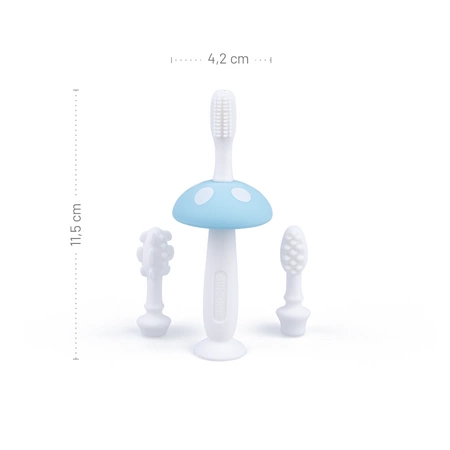 Szczoteczka gryzak niebieska 3w1 Giligums