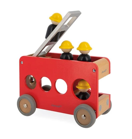 Straż pożarna drewniana Bolid 2+, Janod