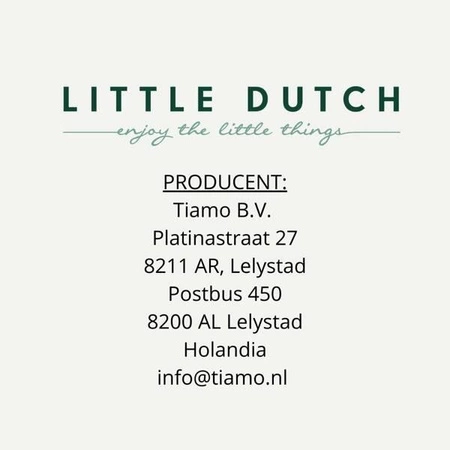 Little Dutch Drewniane łóżeczko dla lalek z pościelą FSC LD7097
