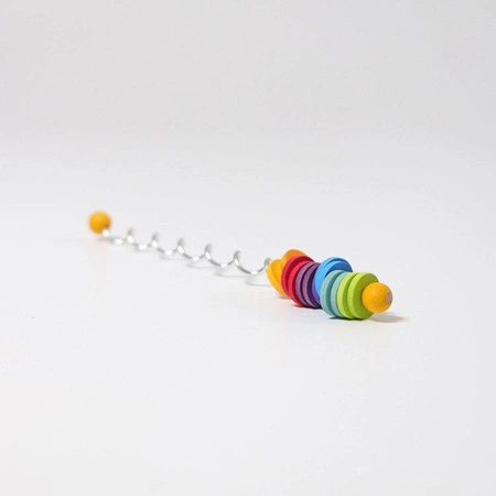 Metalowa Mini Spirala z krążkami, kolorowa, 3+, Grimm's