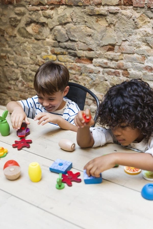 Lekkid, drewniane magnetyczne klocki konstrukcyjne- Jedzenie