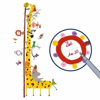 Naklejka z miarką wzrostu ŻYRAFA DD04037