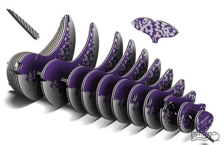 Eugy Układanka Eko 3D Narwal