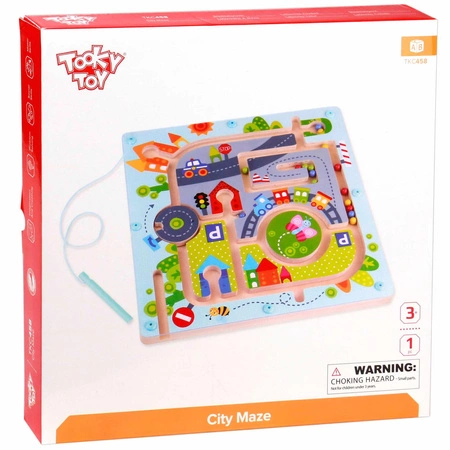 TOOKY TOY Tablica Magnetyczna Labirynt Miasto