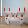 MODU - Half Ball Kit - piankowe półkule rozwijające motorykę dużą, czerwone