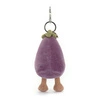 JellyCat - Breloczek Zabawny Bakłażan 12 cm